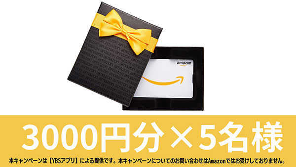 Amazonギフトカード　3,000円分×5名様