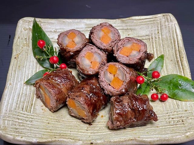 牛肉の八幡巻き