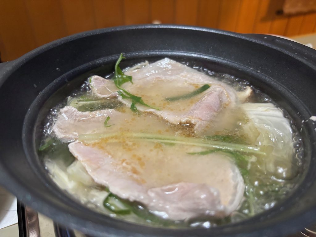 豚しゃぶ鍋の出汁